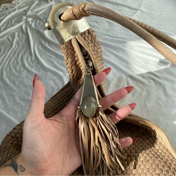 Perez Sanz 6212 Leather Woven Handbag - Vintage Leather - Picture 7 of 10